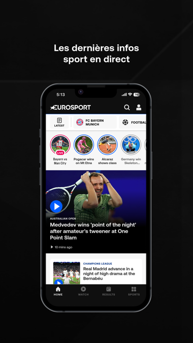 Screenshot #3 pour Eurosport: Live, News & Scores