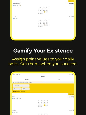 Habit Bank: Habit Tracker iPad screenshot