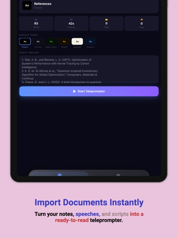 Teleprompter Pro: Read Script iPad screenshot
