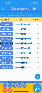 Eurojackpot results statistics screenshot #7 for iPhone