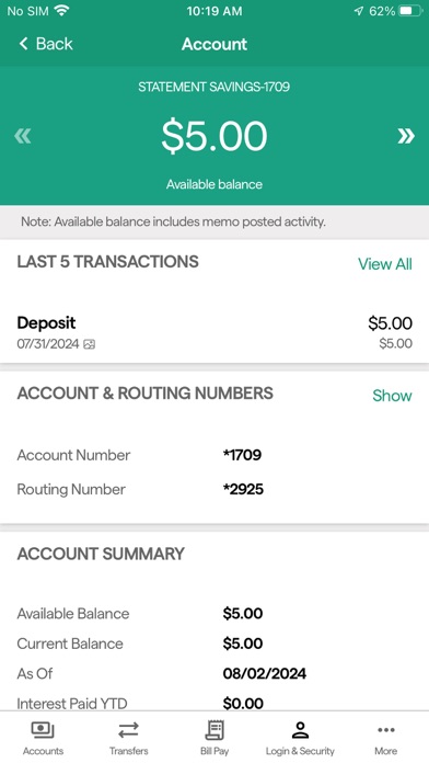 MYOSB Community Bank Screenshot