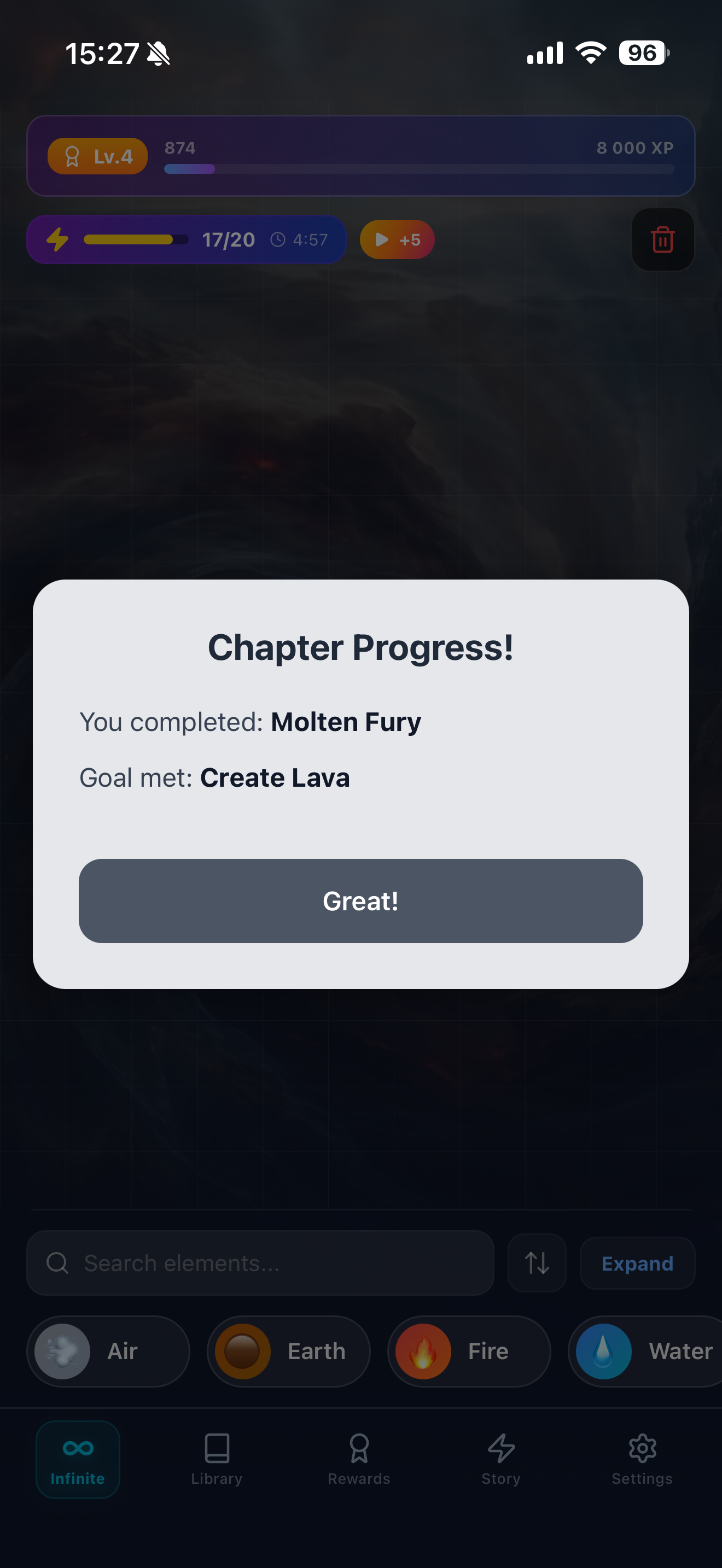 Infinite Craft Story