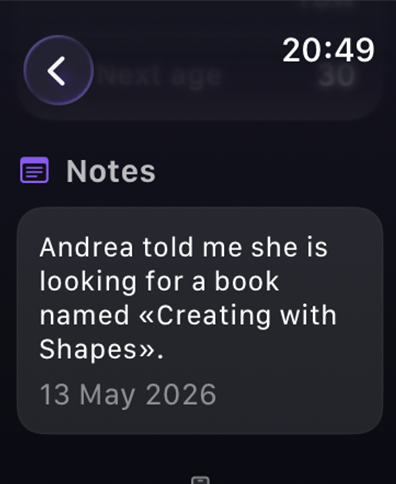 PeopleKeeper Birthday Reminder