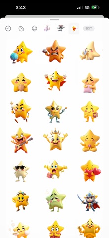 Ultra Shiny Star Stickers screenshot