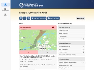 Leon County Citizens Connect iPad screenshot