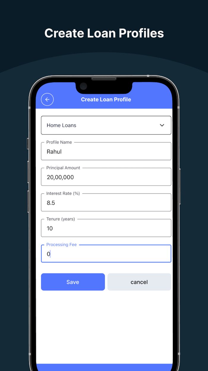 EMI Calculator Loan Planner