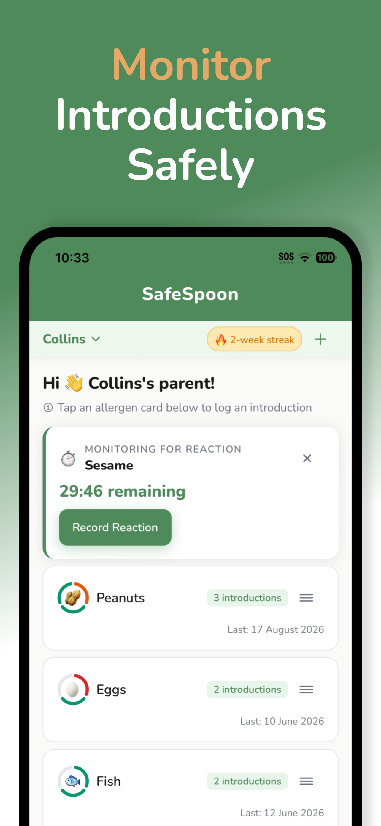 SafeSpoon: Allergen Tracker screenshot 3