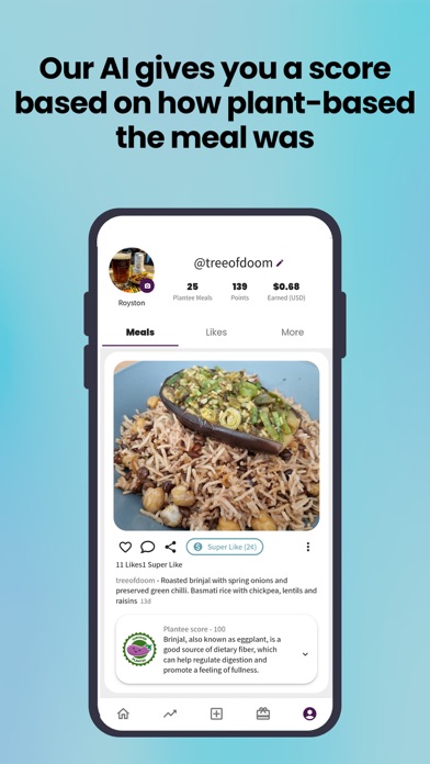 Plantee: Go Plant-based & Earn Screenshot