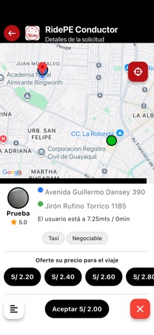 RidePe Conductor screenshot