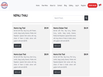 Mantra Indian & Nepali Cuisine iPad screenshot