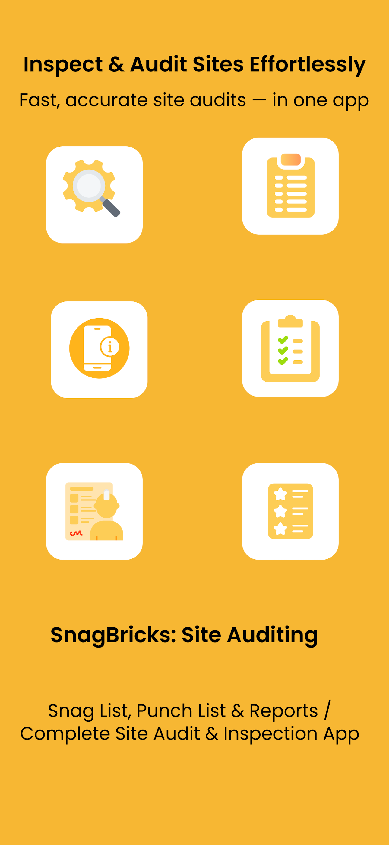 SnagBricks - Site Auditing