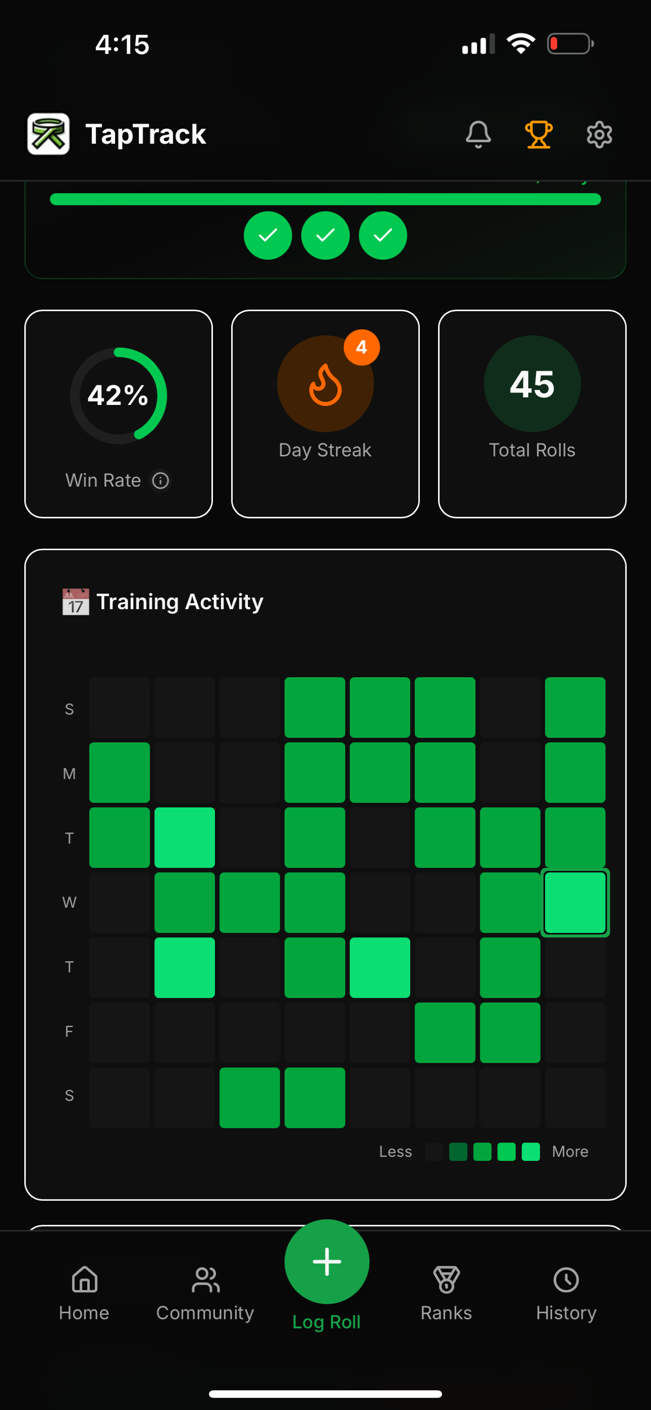 TapTrack BJJ screenshot 2