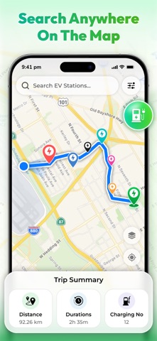 EV Charger Map: Station Finder iPhone screenshot
