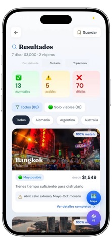 TrueTrip: Planifica tus viajes screenshot