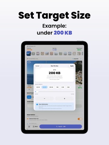 SmartSize: Photo Compressor iPad screenshot