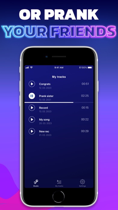 Voice Shifter - Vocal Effects Screenshot