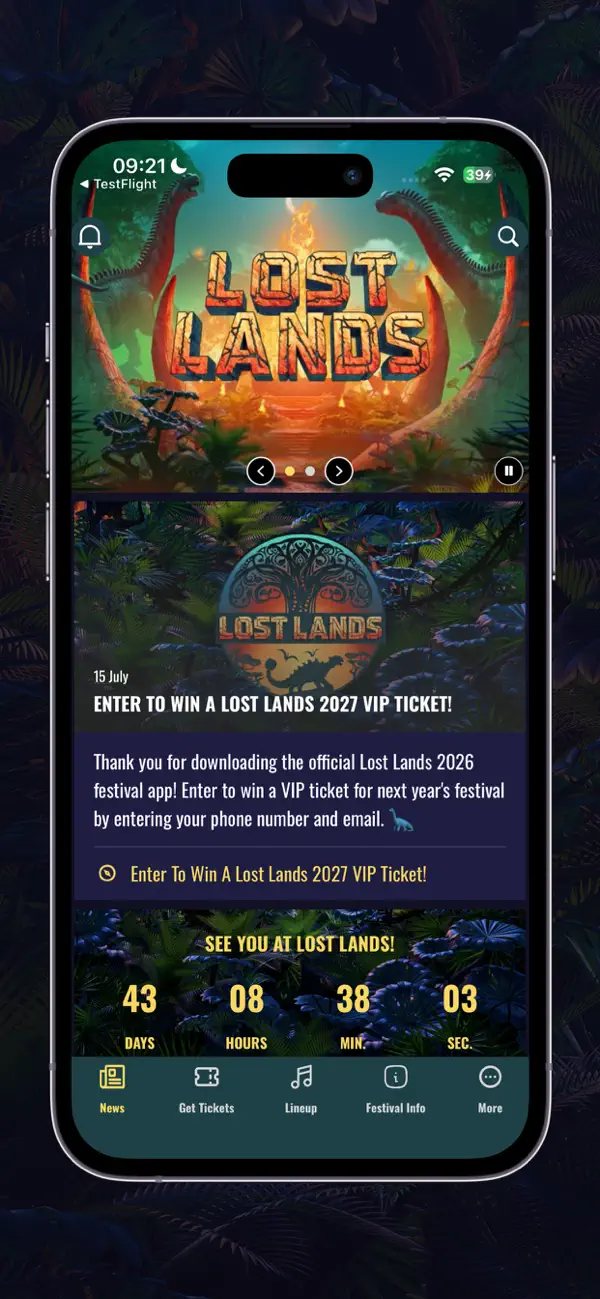 Screenshot #2 pour Lost Lands Festival App