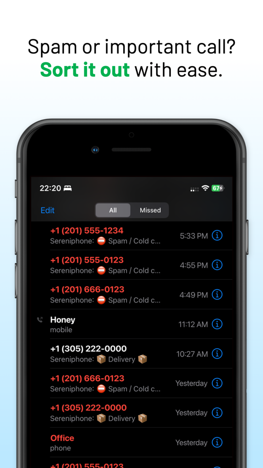 #4. Sereniphone: Spam Call Blocker (iOS) By: Serenity Apps LLP