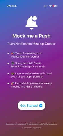 Mock me a Push screenshot