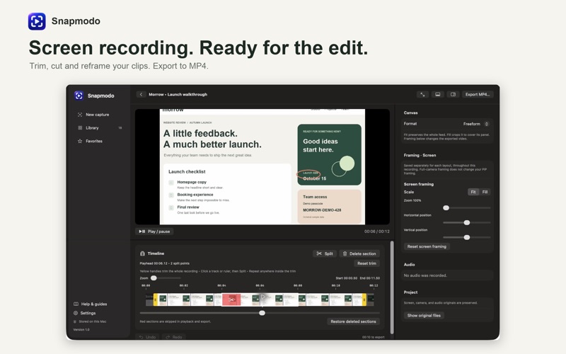 Snapmodo: Screenshot & Record screenshot 4