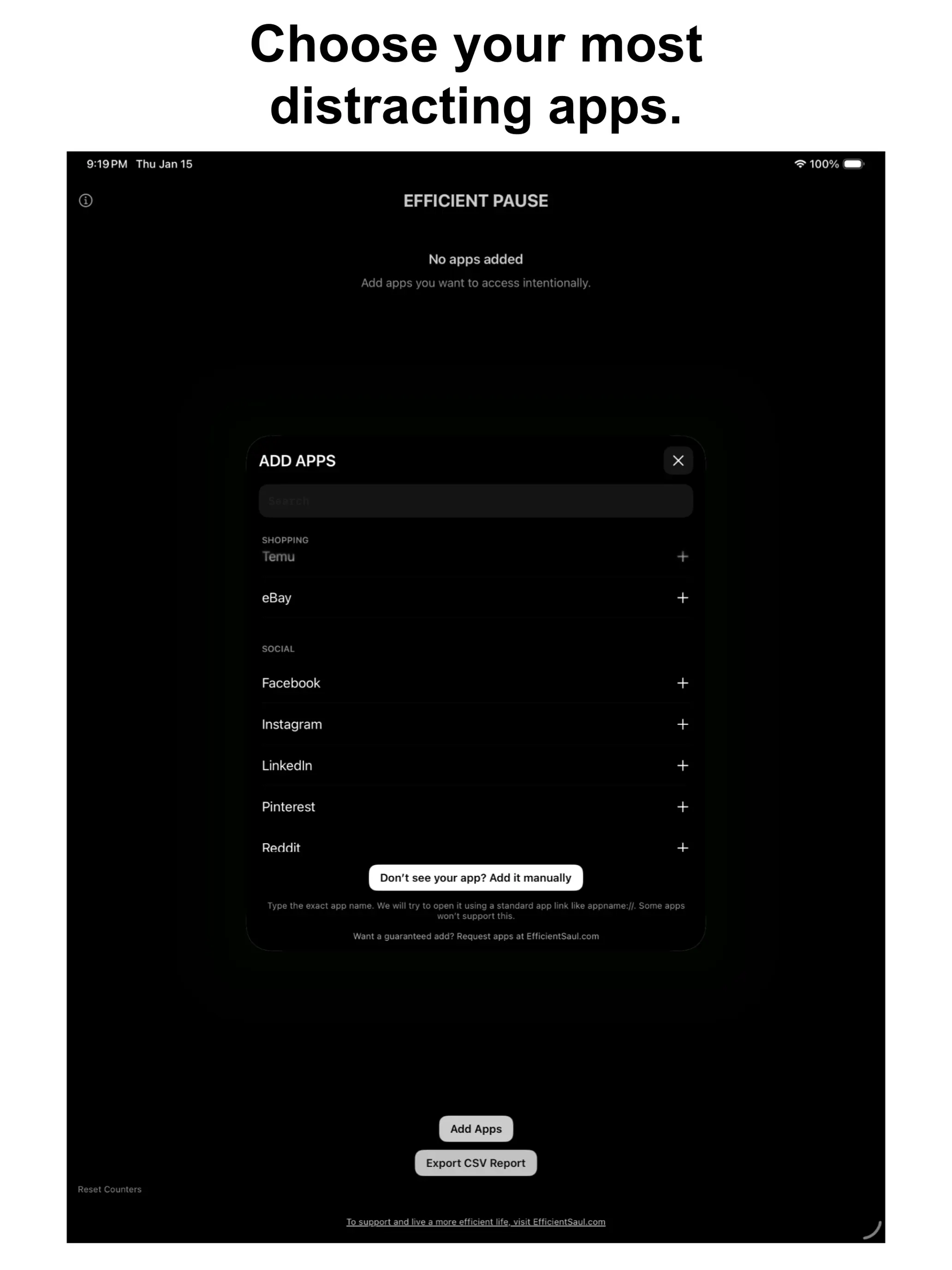 #10. Efficient Pause (iOS) โดย: Efficient Saul
