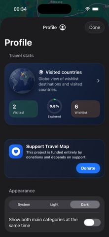 Travel-Map Screenshot 6 of 7