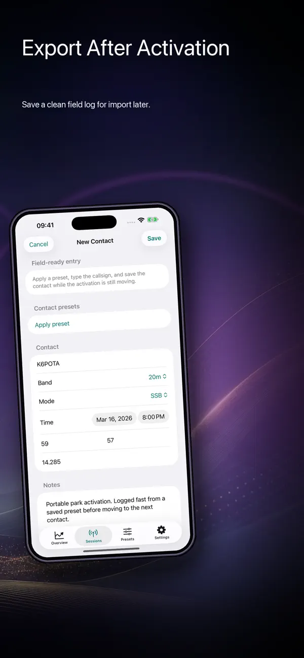 Screenshot #3 pour Ham Field Log