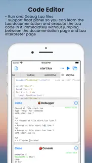 lualu repl - learn lua coding iphone screenshot 2