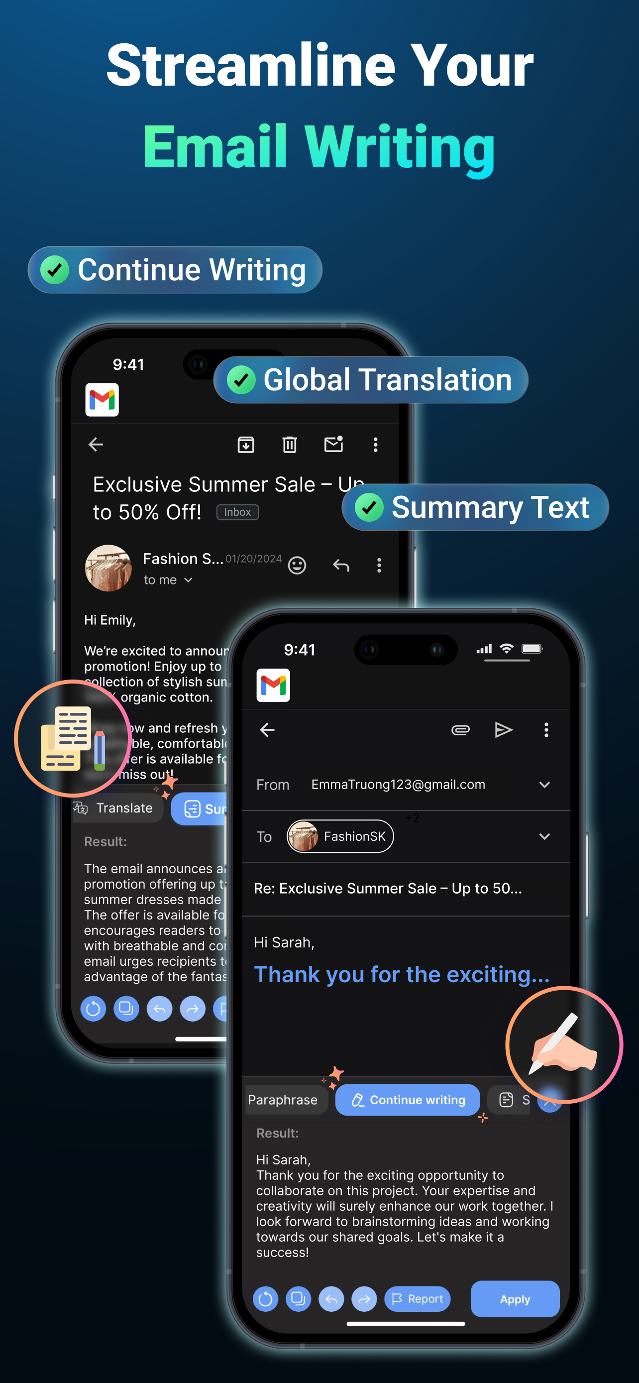 AI Keyboard: AI Writer by AiKy screenshot 4