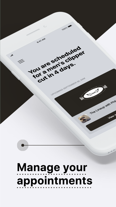 The Lineup Barber Shop iPhone screenshot 2 - Lifestyle app