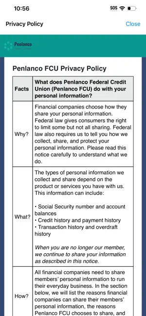 Penlanco FCU Mobile Banking screenshot 4