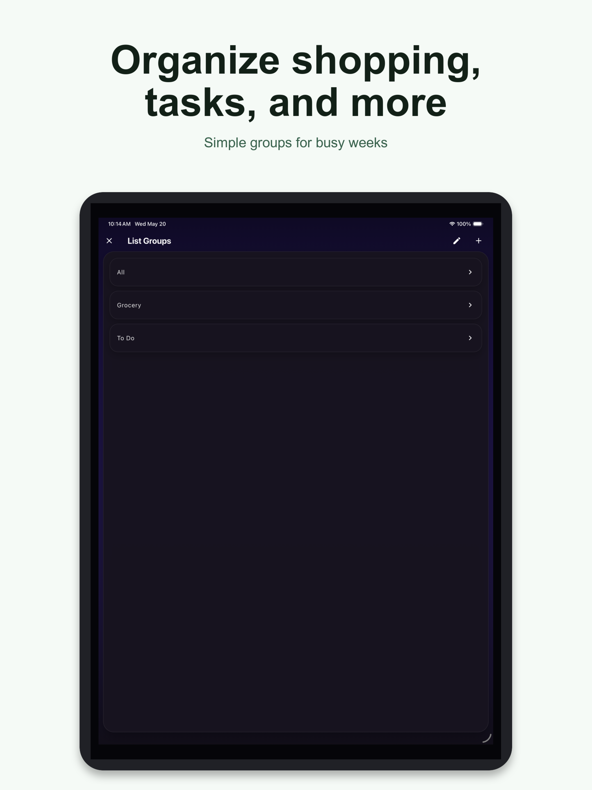 SwiftLists: Grocery List