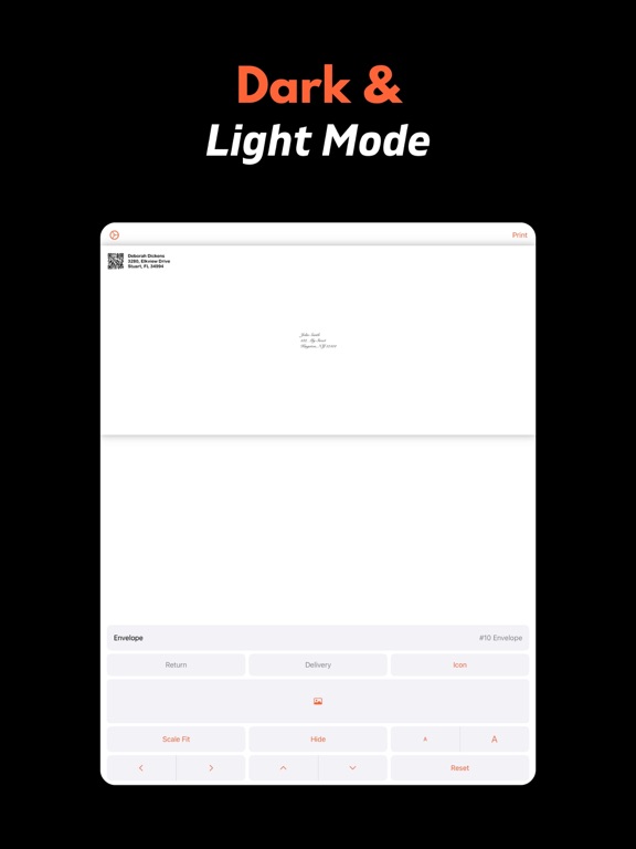 Envelope Printer: Label Maker iPad screenshot 6 - Productivity app