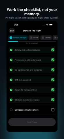PreFlight - Drone Checklist Screenshot 1 of 6