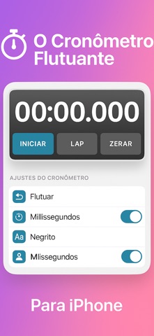 Cronometro Flutuante Screenshot 4 of 5