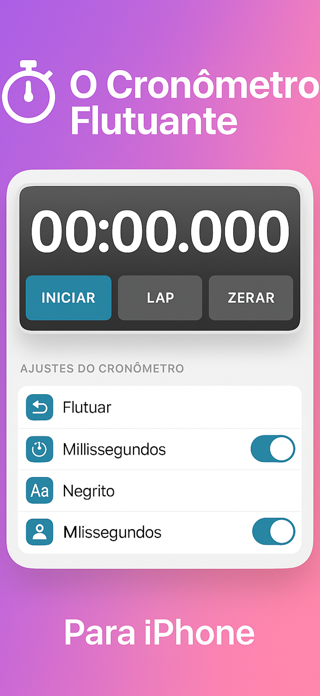 Cronometro Flutuante Screenshot 4 of 5