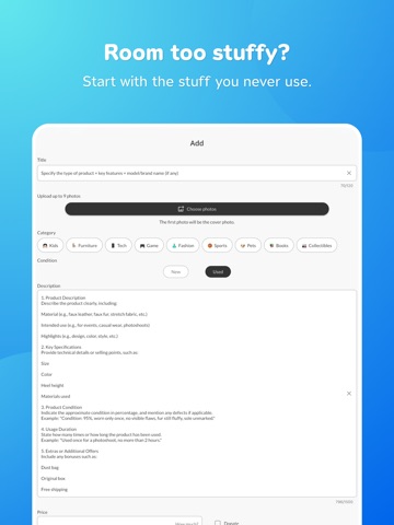 Sellzy - Sell Fast, Shop Smart iPad screenshot 6