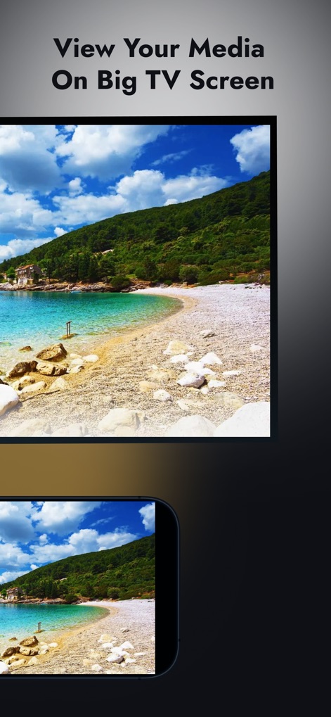 Universal TV Remote Control . - Experience media sharing by viewing personal photos and videos on the large TV screen, enhancing the viewing experience for users.