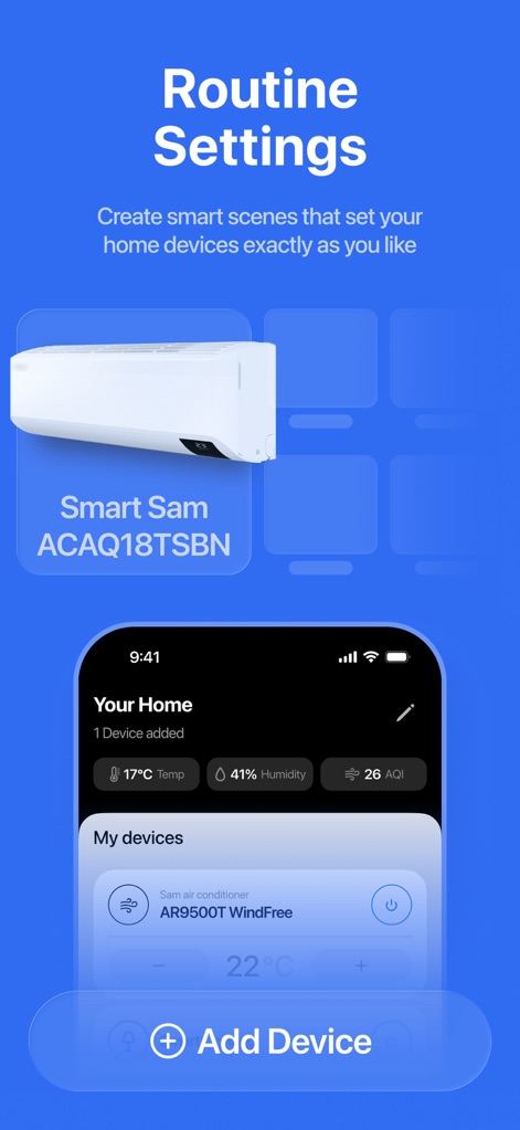 Smart Things: Remote Control - The app empowers users to create custom smart scenes and effortlessly add new devices to expand their automated home environment.