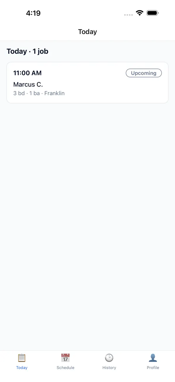 Screenshot #1 pour CleaningMetrics Cleaner