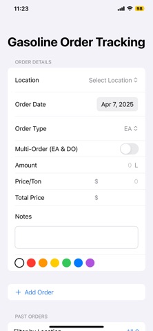 GasOrderTracking screenshot