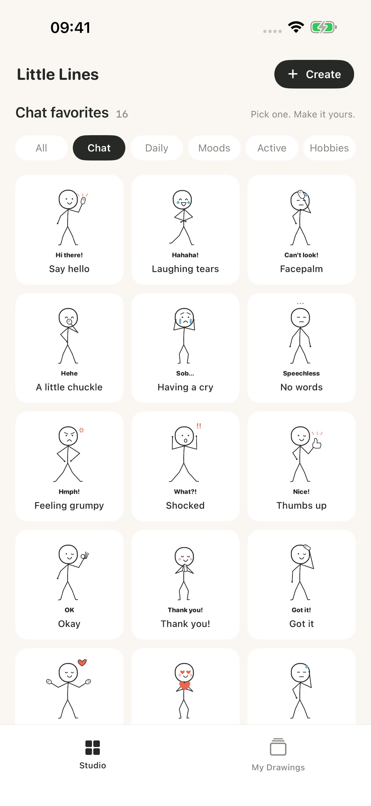 Screenshot 1 of Little Lines: Stick Figures