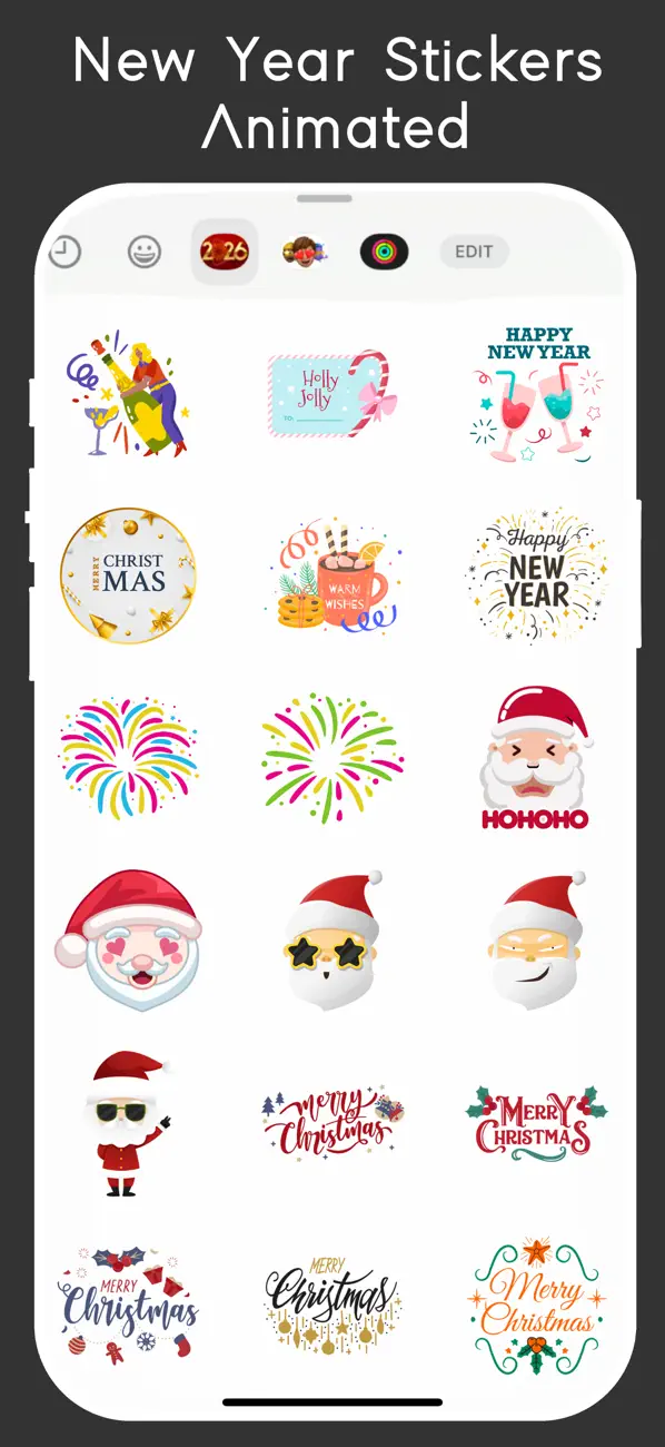 Screenshot #3 pour New Year Stickers - Animated