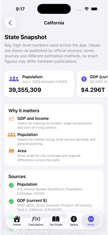 California Tax Guide screenshot