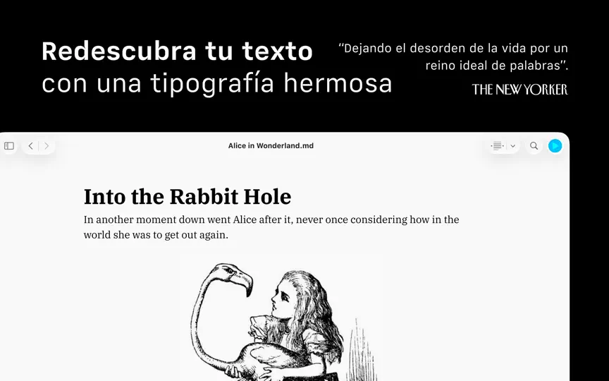 Captura de pantalla de IA Writer en iPhone 10