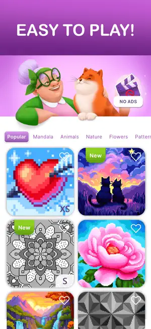 Cross Stitch: Pixel puzzle art screenshot 1