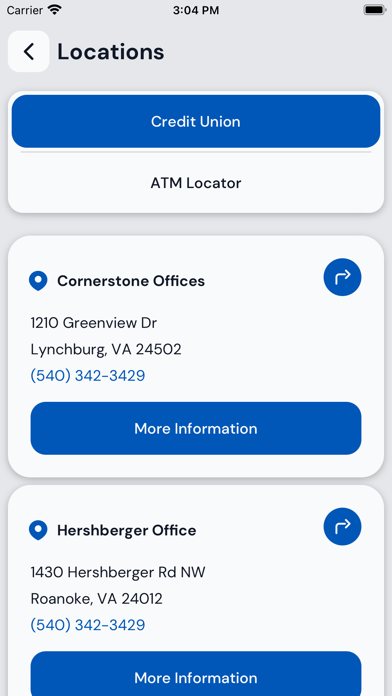 Blue Eagle Credit Union Screenshot