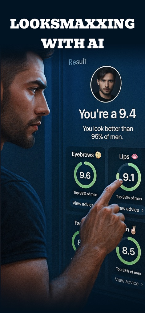 LooksMax AI: Face Rater & Scan - Lifestyle App | MWM