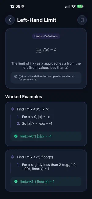 Calculus Formulas - CalcRef screenshot 3