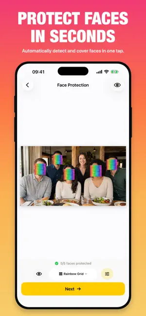 Face Blur: Mosaic & Emoji screenshot 1